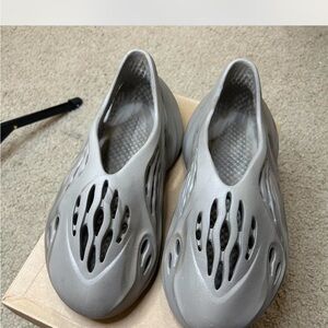 Gray Yeezy foam runners